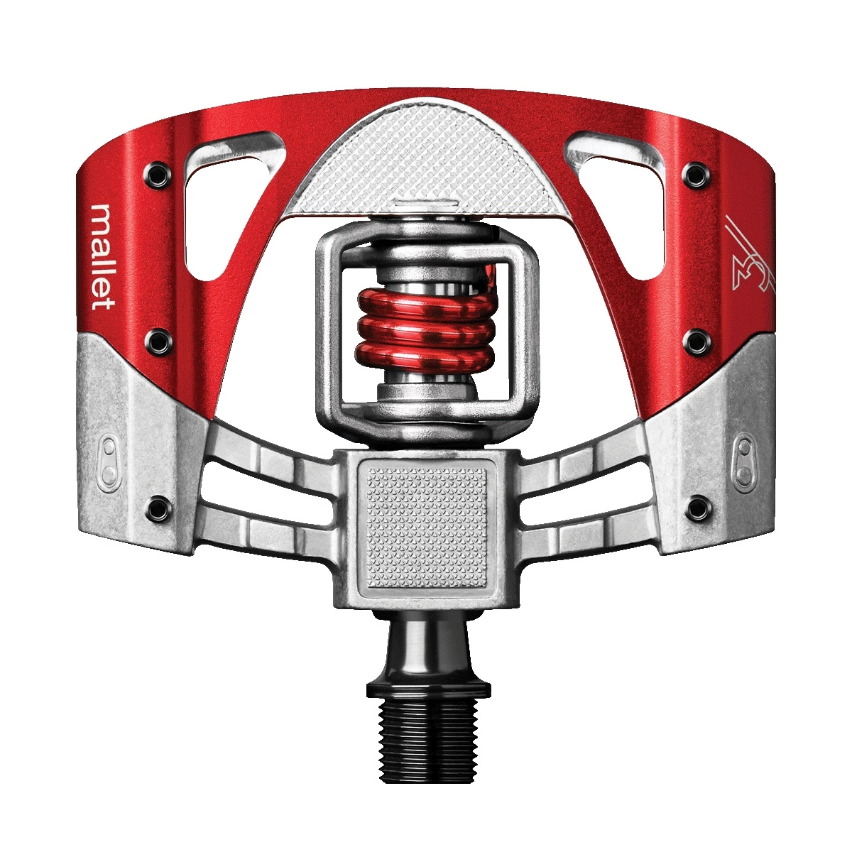 Crankbrothers Mallet 3 Raw/red Pedale 1 Crankbrothers Mallet 3 Raw/red Pedale