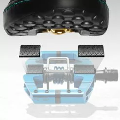 Crankbrothers Mallet E Enduro Electric Blue Pedale -Shimano-Laden crank brothers traction pads 6066 2
