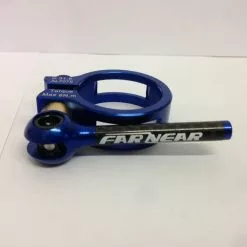 Far And Near QR Clamp Carbon-Alloy 31.8mm Blau Sattelstützenklemme