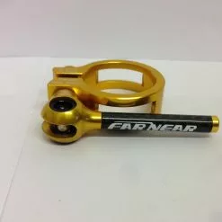 Far And Near QR Clamp Carbon-Alloy 31.8mm Gold Sattelstützenklemme