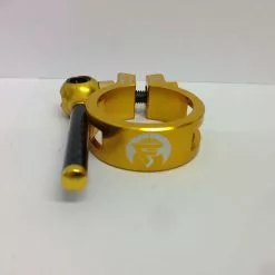 Far And Near QR Clamp Carbon-Alloy 31.8mm Gold Sattelstützenklemme -Shimano-Laden far and near qr clamp 31.8 gold 2