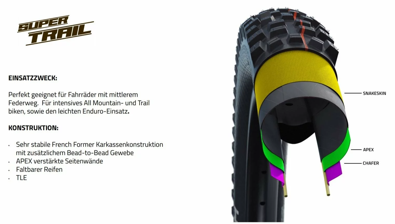 Schwalbe Big Betty Addix Soft Super Trail SnakeSkin Tubeless Easy E-50 29x2.40 Reifen 4 Schwalbe Big Betty Addix Soft Super Trail SnakeSkin Tubeless Easy E-50 29x2.40 Reifen – Bild 4