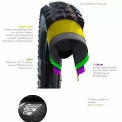 Schwalbe Hans Dampf Addix Soft Super Gravity SnakeSkin Tubeless Easy E-25 27.5x2.35 -Shimano-Laden schwalbe super gravity 1 15009 4