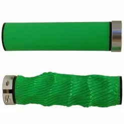 TMR Designs Imprint Grips Standard Grün/silber Lenkergriffe