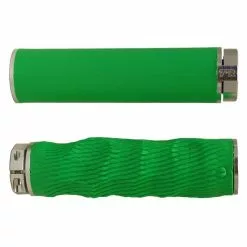 TMR Designs Imprint Grips Premium Grün/silber Lenkergriffe